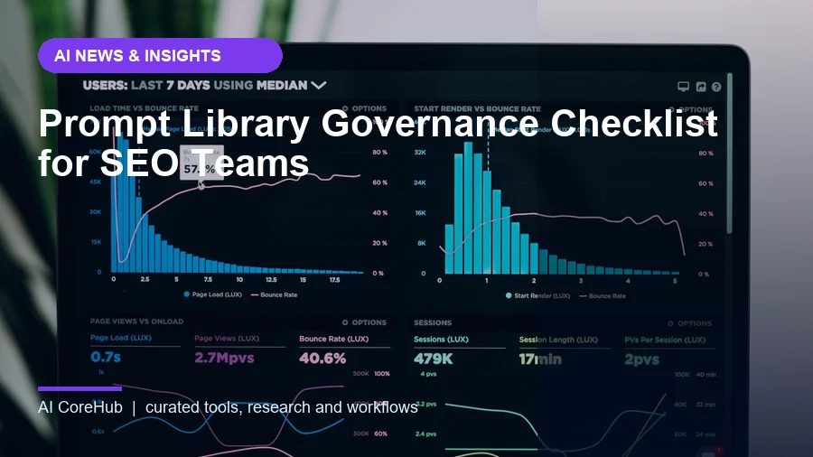 Prompt Library Governance Checklist for SEO Teams
