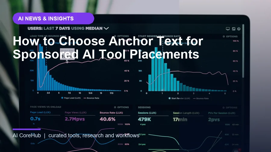 How to Choose Anchor Text for Sponsored AI Tool Placements