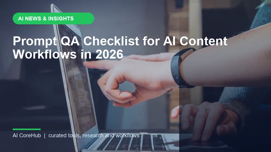Prompt QA Checklist for AI Content Workflows in 2026