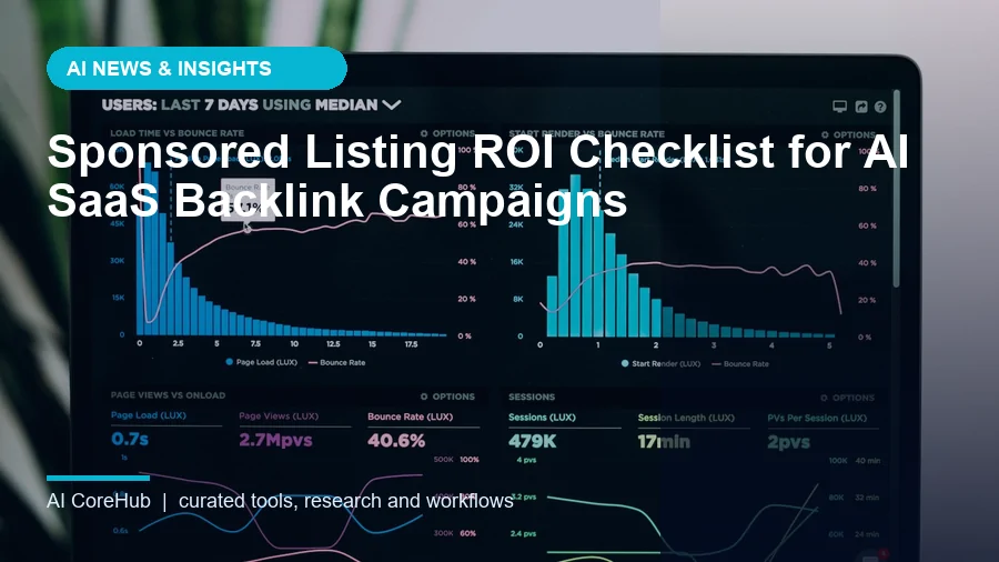 Sponsored Listing ROI Checklist for AI SaaS Backlink Campaigns