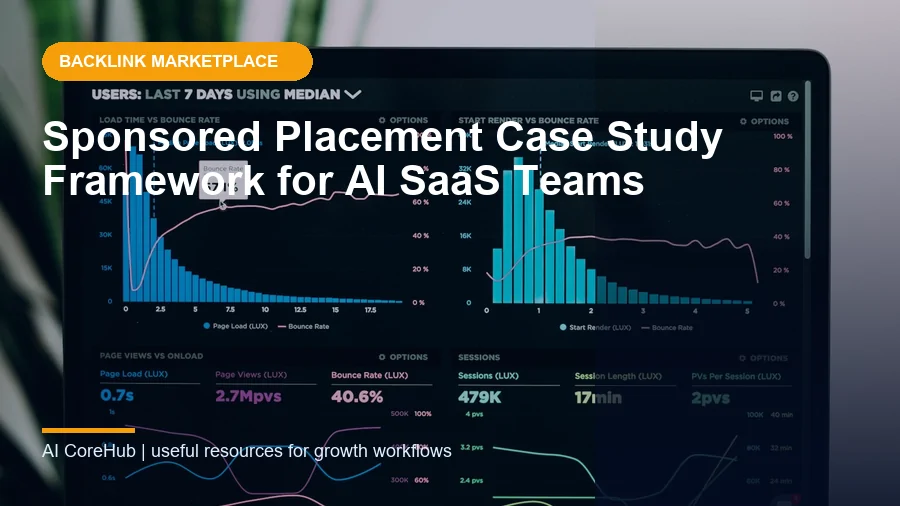 Sponsored Placement Case Study Framework for AI SaaS Teams